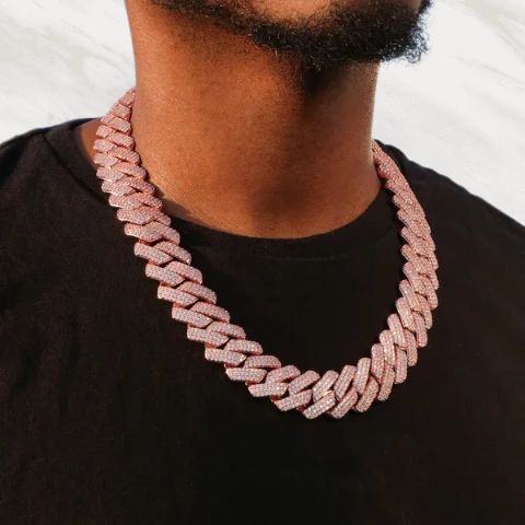Blessed Men Rose Gold Cuban Chain
