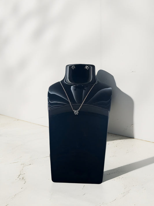 Virtue Necklace & Earring Set ( VVS1 M Stone)